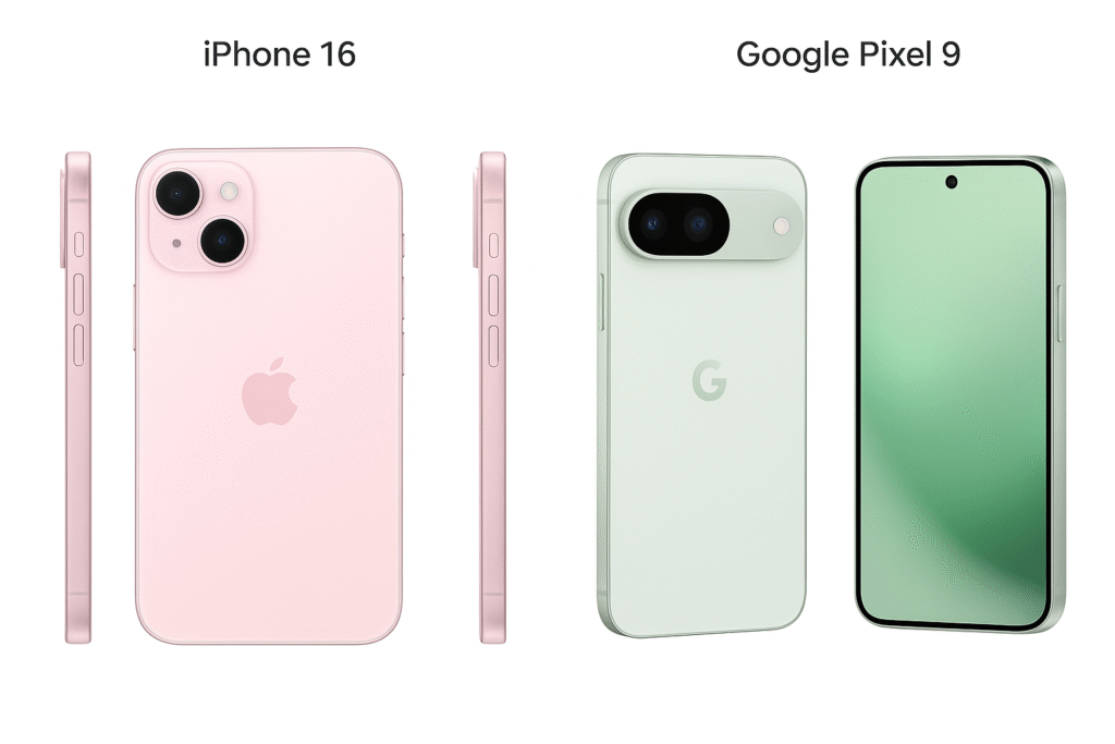 i phone 16 vs google pixel 9